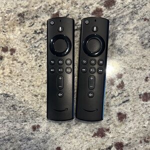 Amazon Fire TV Black Remote Controls